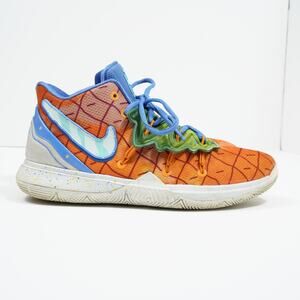 Nike Kyrie 5 x SpongeBob Pineapple House Yellow Sneakers Youth 7Y / Women 8.5